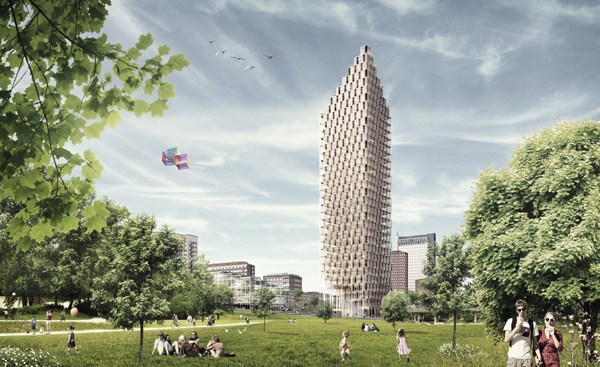 2023HSB斯德哥尔摩建筑设计大赛：木制摩天大楼