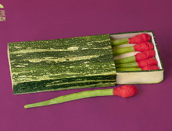 艺术家 Dan Cretu 的蔬菜水果雕塑作品
