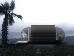 酷似胶囊的DROP可移动生态酒店设计