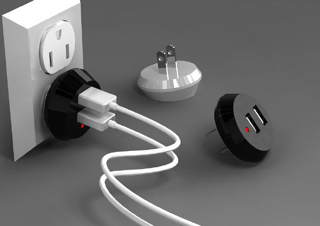 小巧的旅行充電器