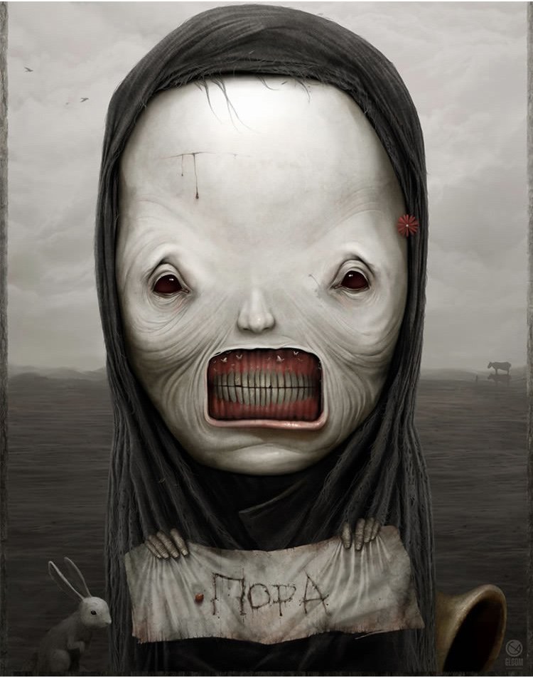 Anton Semenov充滿了邪惡的作品