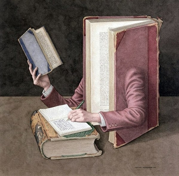 書的藝術：Jonathan Wolstenholme超現實主義插畫