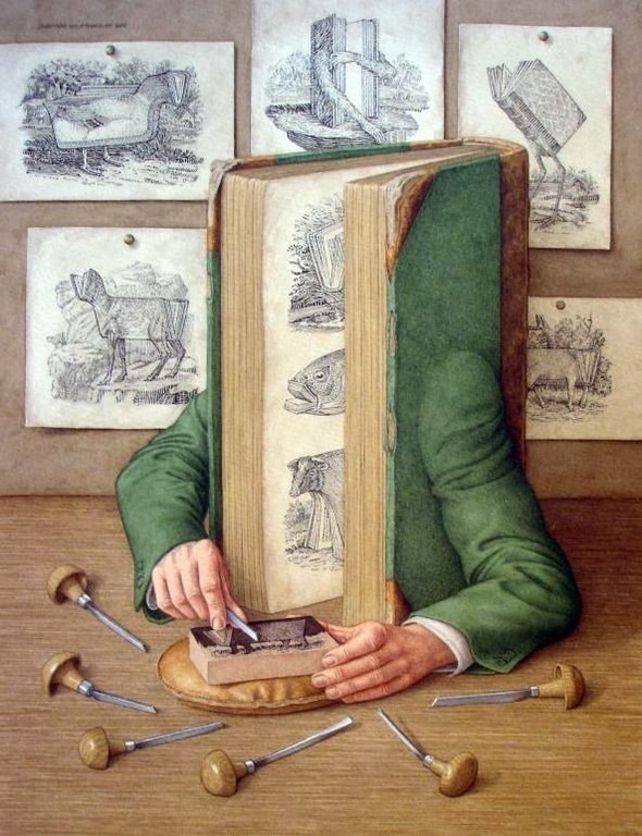 書的藝術：Jonathan Wolstenholme超現實主義插畫