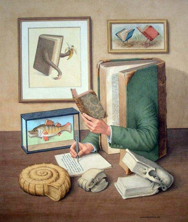 書的藝術：Jonathan Wolstenholme超現實主義插畫