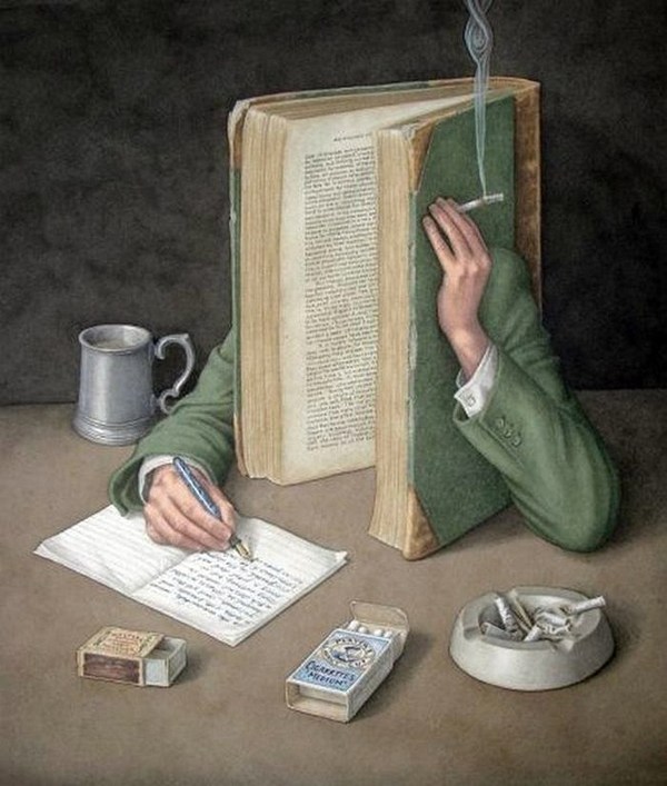書的藝術：Jonathan Wolstenholme超現實主義插畫