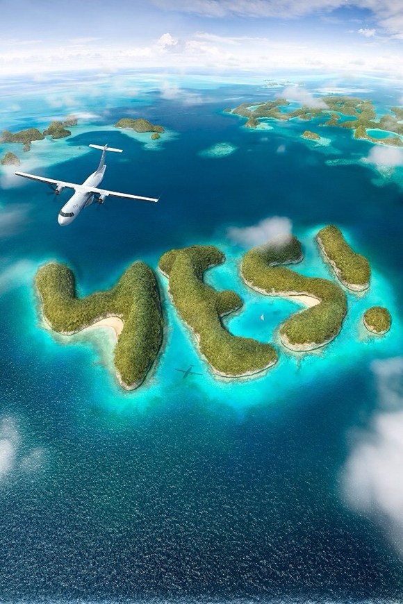 Jesse Zamjahn 為飛機制造商ATR 設(shè)計的Yes 系列廣告