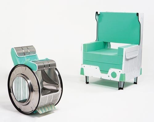 洗衣机零件组装的椅子