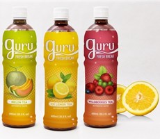 台湾Guru饮料公司新品牌包装