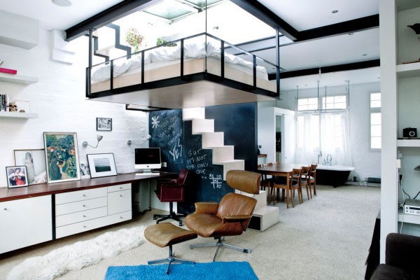 小空间设计：悬浮的卧室
