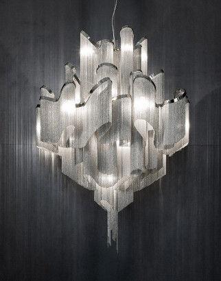 流苏式金属链条空灵灯具