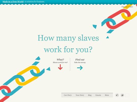 用独特的html5创作的网站界面