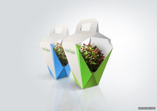 小花园-可爱鲜花小包装盒设计