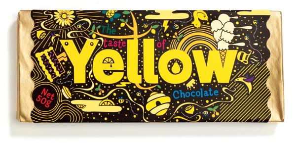 Yellow品牌黄巧克力特色包装设计