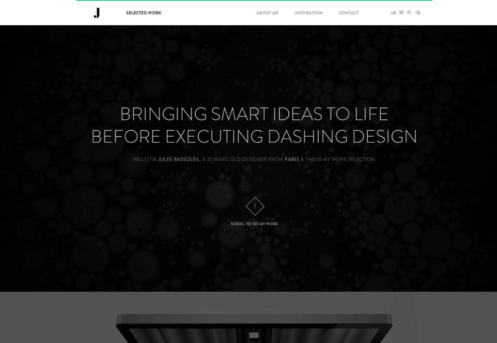 来自国外的精美单页网站界面设计