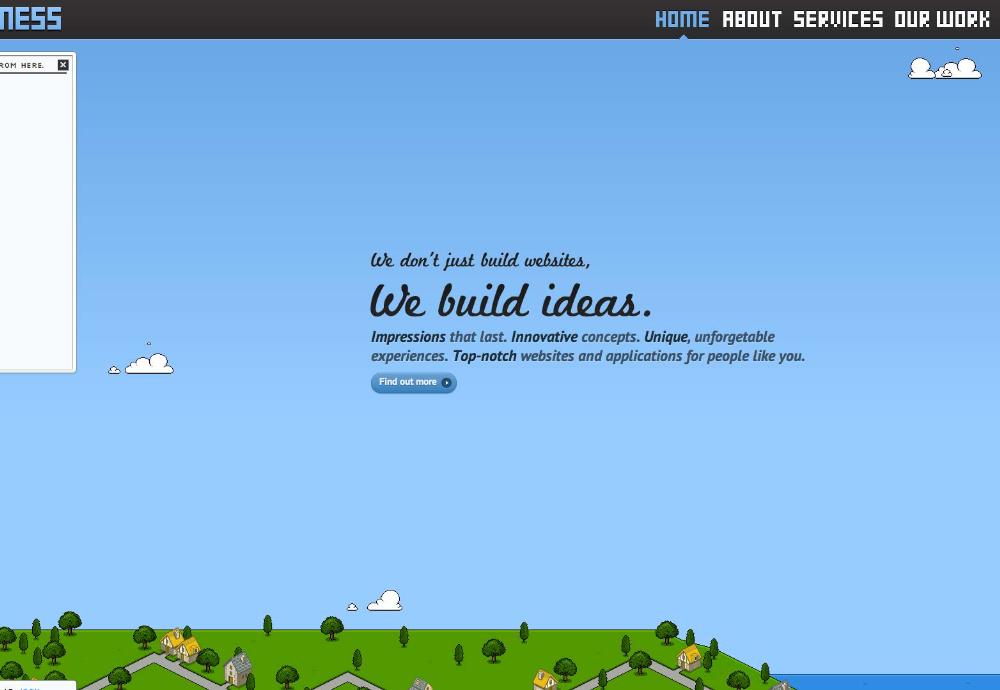 来自国外的精美单页网站界面设计