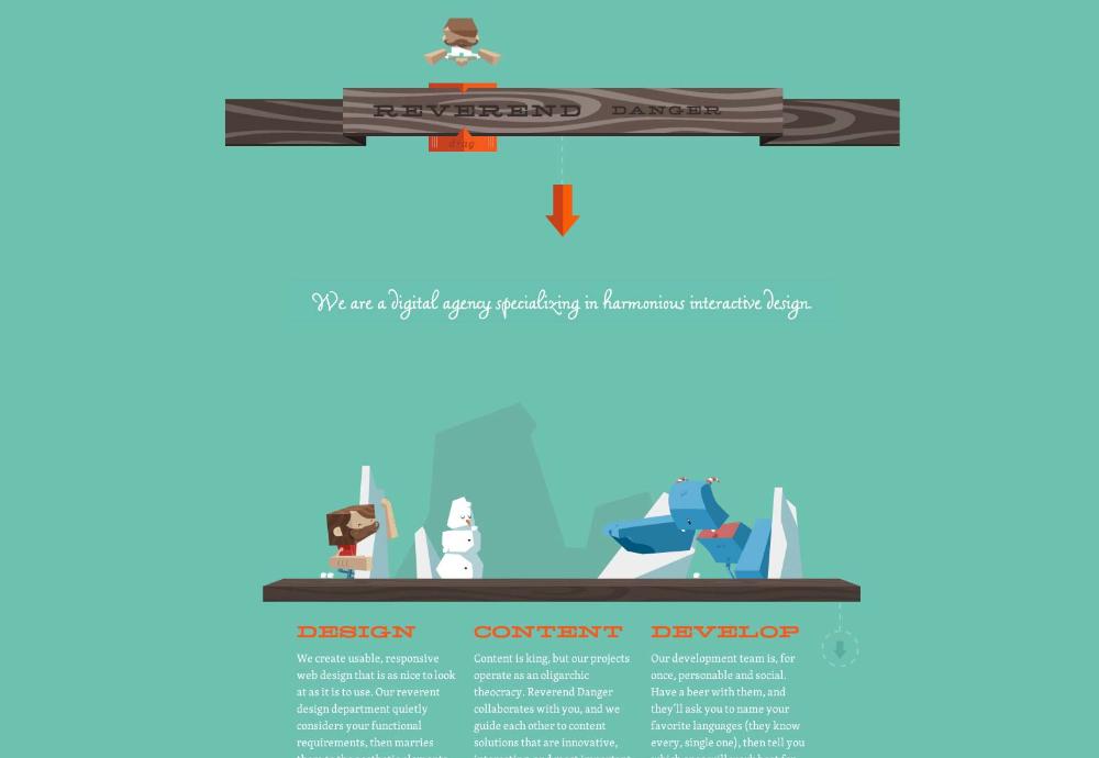 来自国外的精美单页网站界面设计