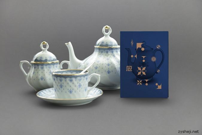 一套精美茶具的VI形象设计