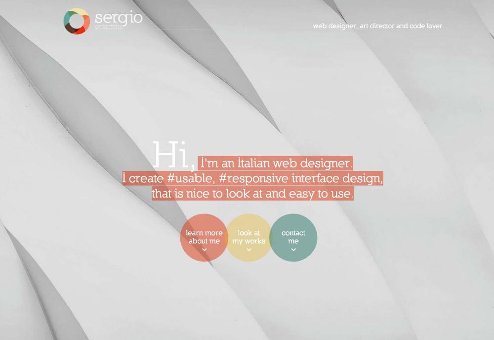 来自国外的精美单页网站界面设计