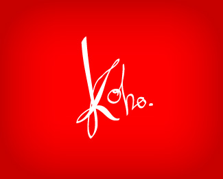 红色为主的文字logo设计