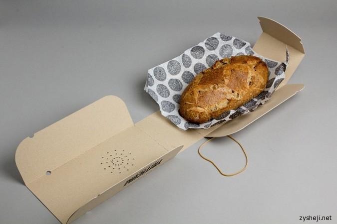 牛皮纸面包包装设计