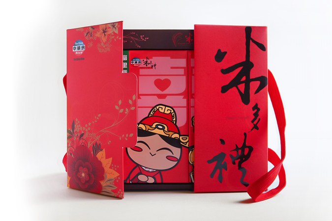 中国风的花纹图腾米多礼盒包装