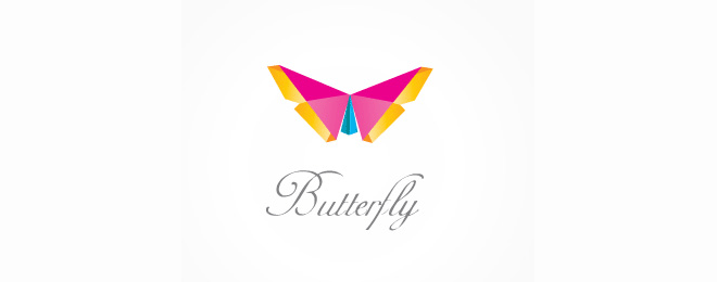 以蝴蝶为元素的标志设计
