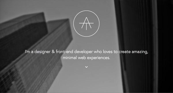 来自国外的黑色系简约网站设计