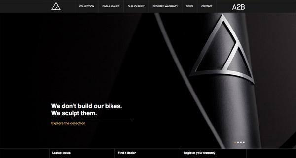 来自国外的黑色系简约网站设计