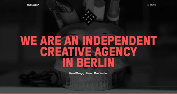 来自国外的黑色系简约网站设计