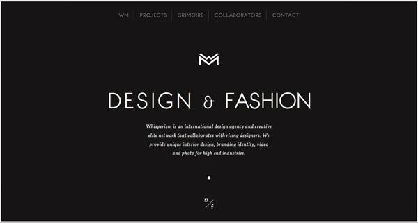 来自国外的黑色系简约网站设计