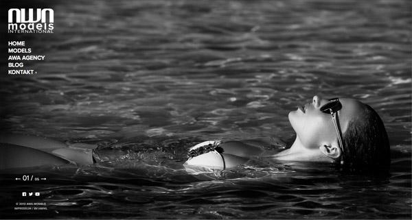 来自国外的黑色系简约网站设计