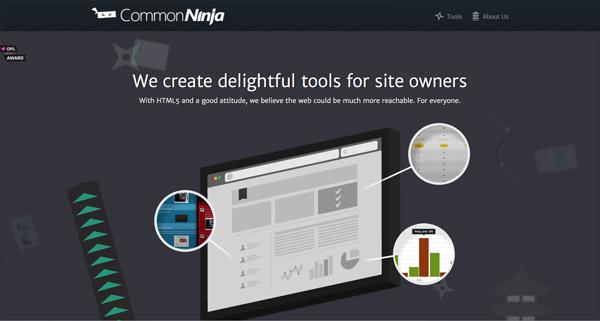 来自国外的黑色系简约网站设计