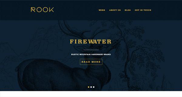 来自国外的黑色系简约网站设计