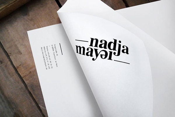 经典黑白设计：匈牙利Nadja Mayer形象设计