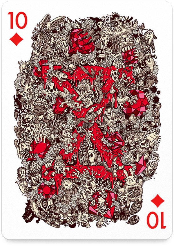 54位艺术家绘制成的54张扑克牌（二）