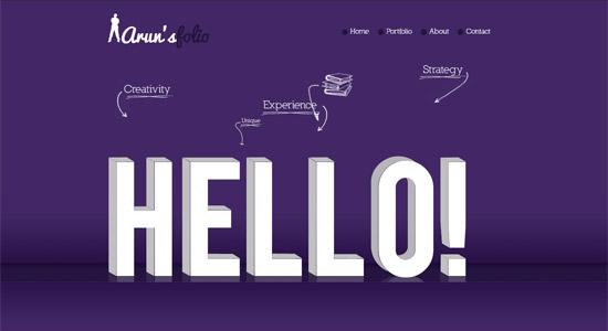 紫色网页界面设计欣赏