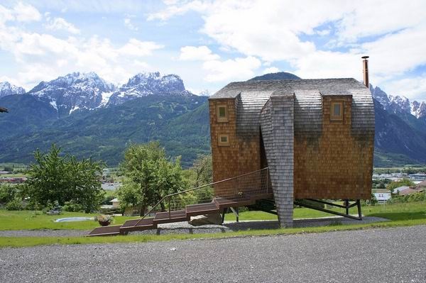 奥地利不规则多面体的房子