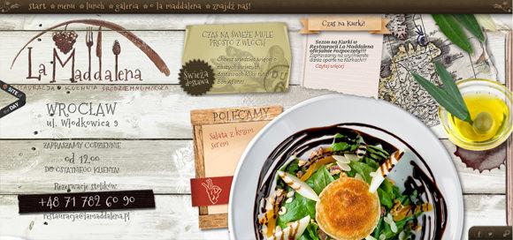 食品类网页的独特网页界面设计