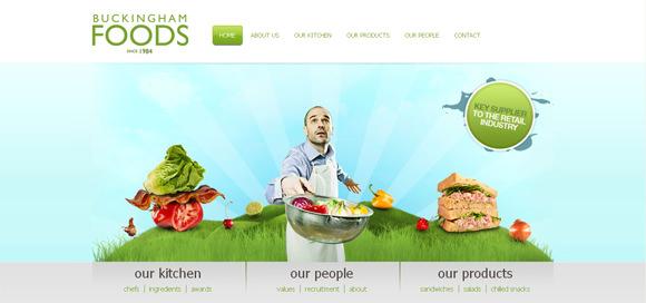 食品类网页的独特网页界面设计