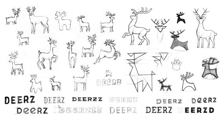 手工制作品牌deerz形象设计
