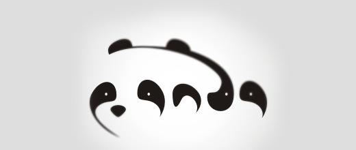 可爱国宝大熊猫logo