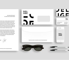 黑白经典：DELUGE高档眼镜品牌宣传册设计