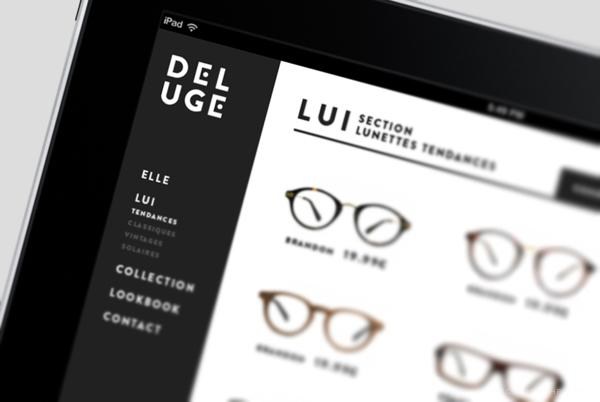 黑白经典：DELUGE高档眼镜品牌宣传册设计
