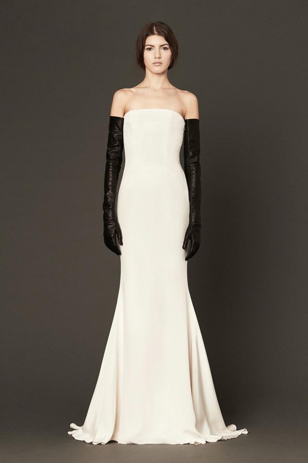 黑白两色的创意婚纱设计
