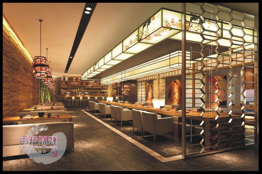 翡翠假日酒店西餐厅、日式餐厅设计方案
