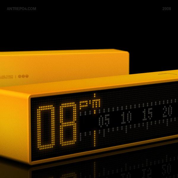 色彩斑斓的现代电子钟设计作品欣赏