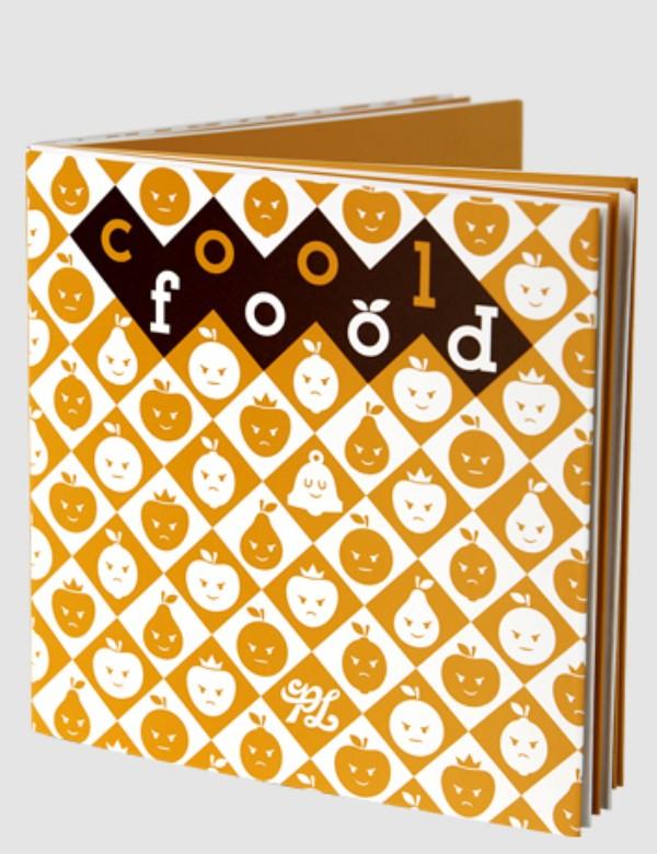 酷食品橙色画册设计