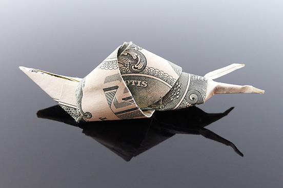 美元钞票折纸艺术
