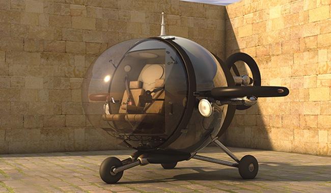 『未来概念』：未来城市直升机