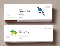 台湾生态茗茶白色礼盒设计